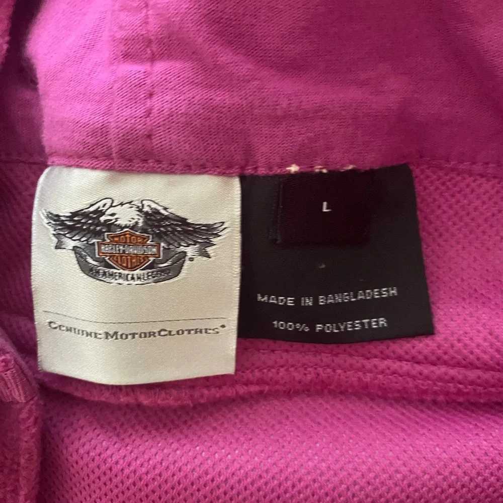 Harley-Davidson Fleece Hooded Jacket Size L - Picture 2 of 3